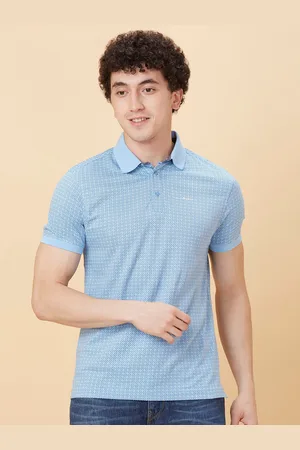 Being Human Geometric Cotton Polo Collar Short Sleeves Pockets Casual T-shirt