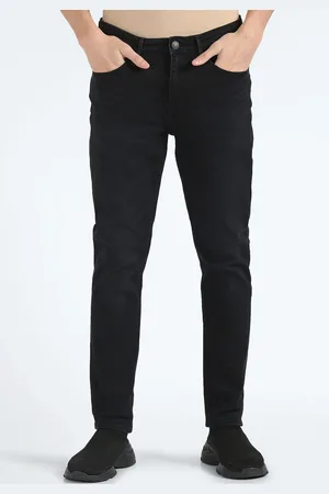 Flying Machine Men Straight Fit Clean Look Stretchable Jeans