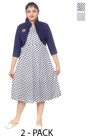 BAESD Girls Pack Of 2 Shirt Collar A-Line Maxi Dress
