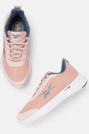 Reebok Women Woven Design Lunar Walking Shoes with Brand Logo Detail
