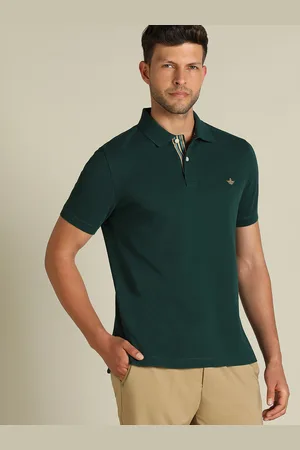 Dockers Men Solid Polo Collar Classic Fit T-Shirt