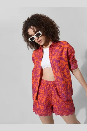 ONLY Ethnic Motifs Printed Cotton Casual Shirt