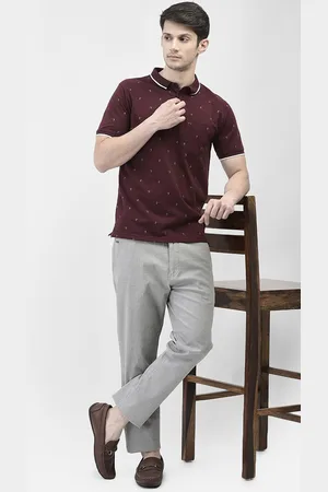Crimsoune Club Printed Polo Collar Slim Fit T-shirt
