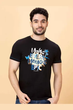 Being Human Typography Printed Round Neck Short Sleeves T-shirt
