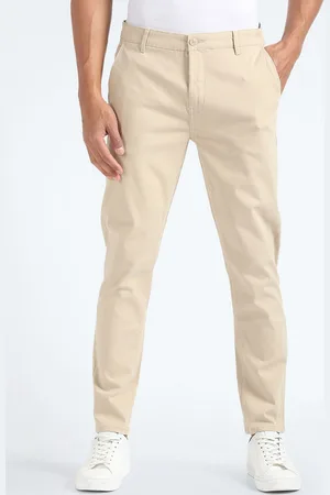 Flying Machine Men Cotton Tapered Fit Chinos Trouser