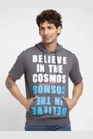 Being Human Typography Printed Hooded Cotton Pullover