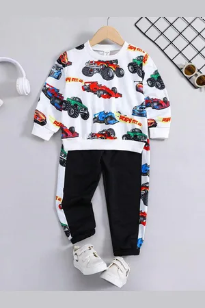 Googo Gaaga Boys Printed Long Sleeves Cotton T-shirt With Pyjamas