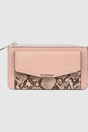 Accessorize Pink Printed Front Pocket Zip Purse