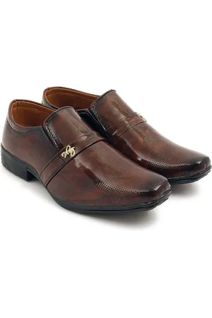 BAESD Boys Textured Square Toe Loafers