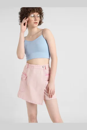 ONLY Onlaway Women High-Rise Pure Cotton Skort Denim Shorts