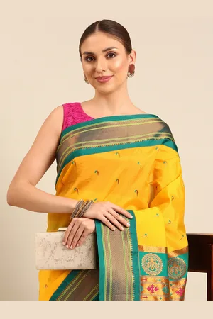 Varkala Silk Sarees Ethnic Motifs Zari Paithani Saree