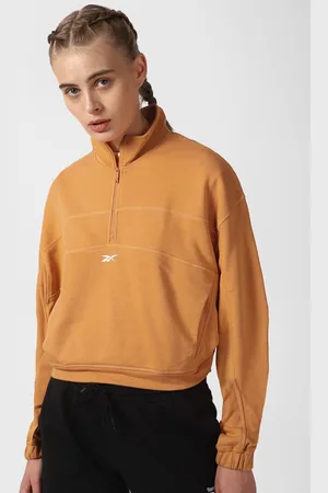 Reebok High-Neck Wor Knit 1 4 Half Zip Pullover Sweatshirt
