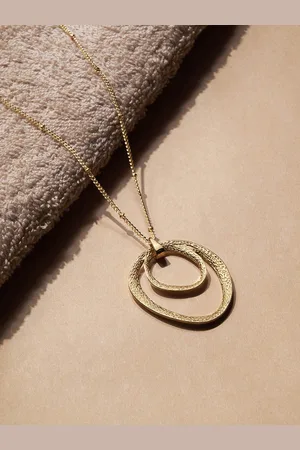 Accessorize London Women Molten Circle Pendant Necklace
