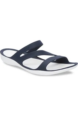 Buyr.com | Slides | Crocs Women's Swiftwater Sandals, Navy/White, 4