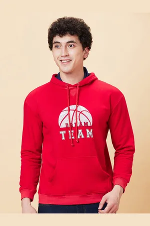 Being Human Typography Printed Long Sleeves Hooded Pullover