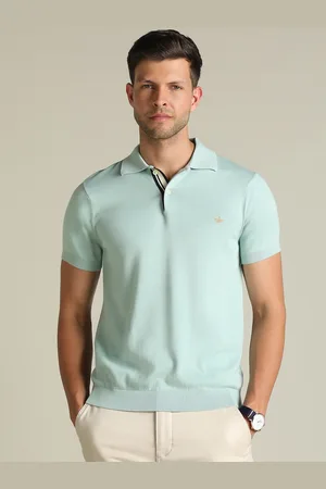 Dockers Men Solid Polo Collar Classic Fit T-Shirt