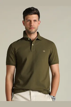 Dockers Men Solid Polo Collar Classic Fit T-Shirt