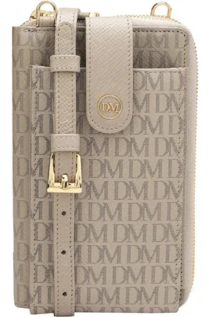 Da Milano Unisex Printed Leather Messenger Bag