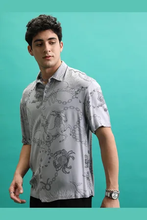 Ketch Men All over Printed Oversized Printed Shirt