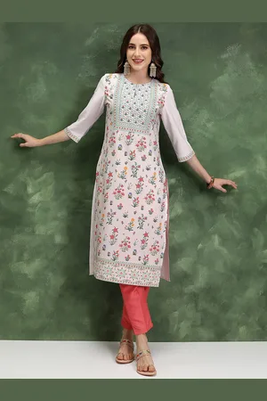 Ketch Floral Printed Straight Kurta