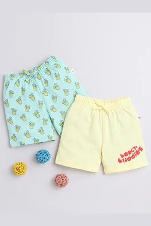 BUMZEE Infant Boys Pack Of 2 Printed Cotton Shorts