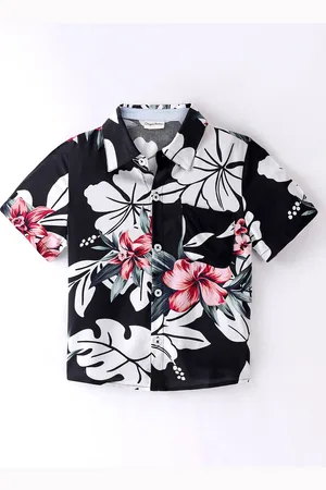 CrayonFlakes Boys Floral Printed Casual Shirt