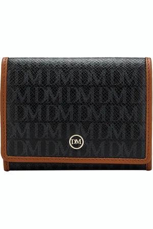 Da Milano Unisex Typography Printed Leather Envelope Wallet
