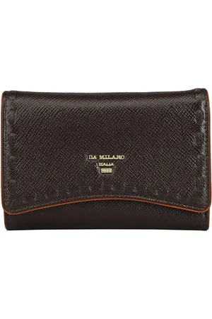 Da Milano Women Textured Leather Two Fold Wallet