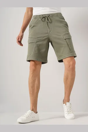 Celio Men Loose Fit Mid-Rise Cargo Shorts