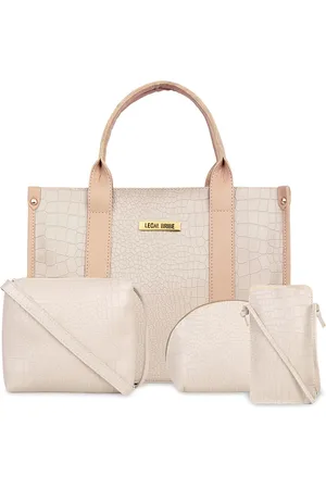 Legal Bribe Set of 4 Textured Structured Handheld Bags
