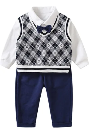 Stylecast Girls Blue Checked Shirt with Trousers