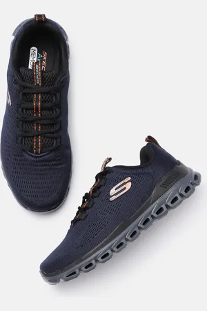 Skechers Men Navy Blue GLIDE-STEP - FASTEN UP Sneakers