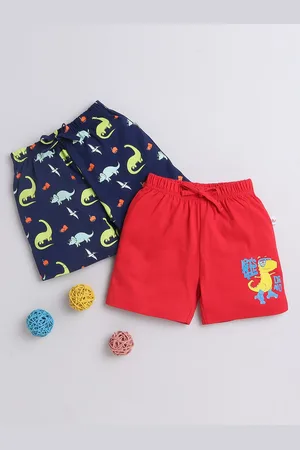 BUMZEE Boys Pack Of 2 Mid-Rise Cotton Shorts