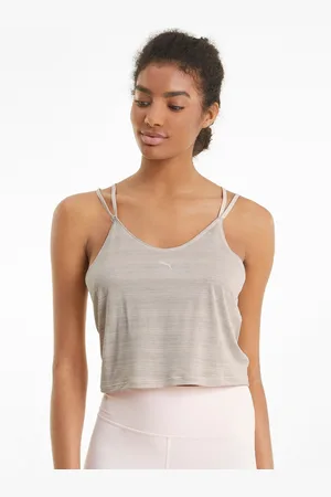 PUMA Pink Studio Graphene Strappy Tank Yoga Top