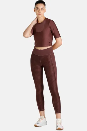 PUMA Women Brown Safari Glam Fashion Training Top