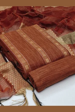 Leeza Store Ethnic Motifs Jacquard Woven Design Unstitched Dress Material