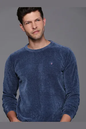 Louis Philippe Solid Long Sleeves Pullover Sweaters
