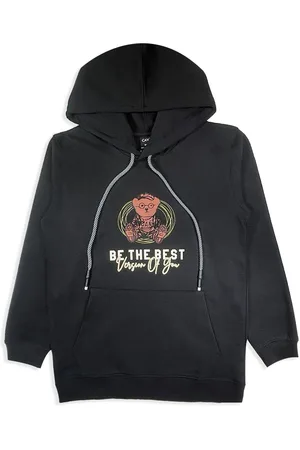 CAVIO Boys Graphic Printed Hooded Cotton Sweatshirt