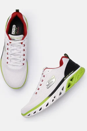 Skechers Men White Solid Sneakers