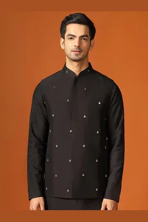 Buy KISAH Men Green Printed Nehru Jacket - Nehru Jackets for Men 7510927 |  Myntra