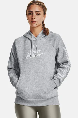 Under Armour Women Rival Fleece Graphic Printed Hooded Sweatshirt