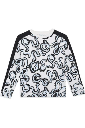 PUMA Girls Printed Cotton Sweatshirt