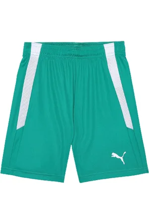 PUMA Kids teamLIGA Logo Printed dryCELL Football Sports Shorts