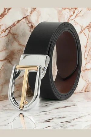 CRUSSET Men Leather Formal Belt