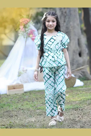 Cutiekins Girls Printed Top with Trousers