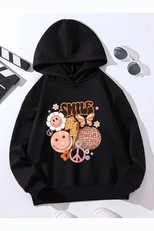 Stylecast Girls Printed Hooded Sweatshirt
