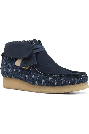 Clarks Women Navy Blue Printed Casual Boots