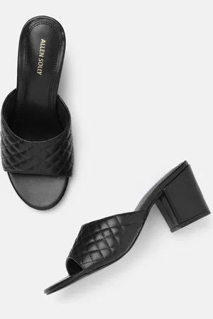 Allen Solly Textured Open Toe Block Heel