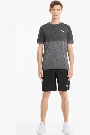 PUMA Men Black Mid-Rise Outdoor Sports Shorts