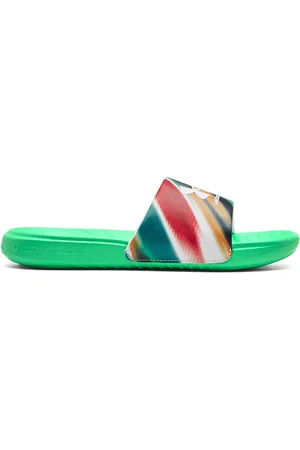 Under Armour Women Printed Sliders With Brand Logo Print Detail